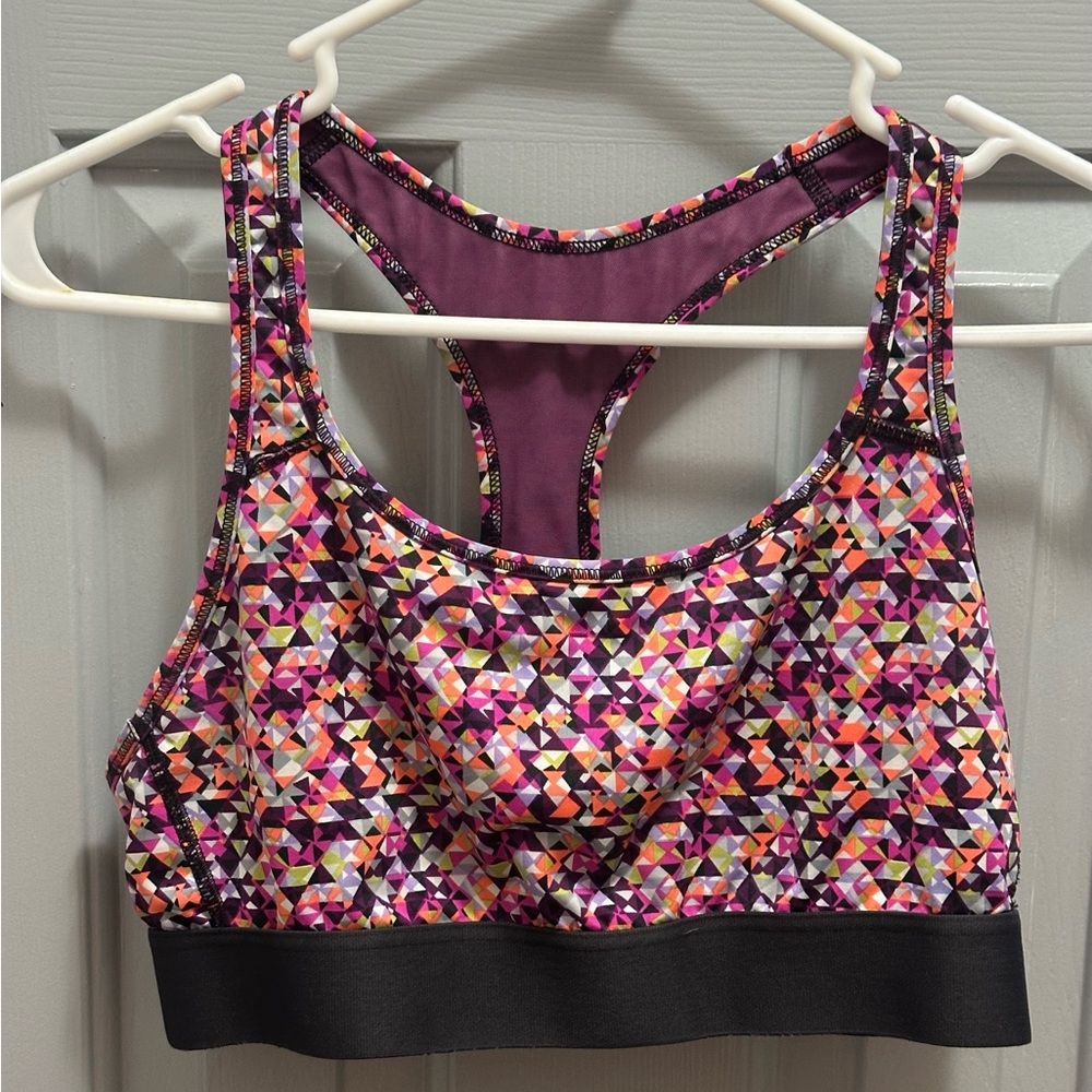 Victoria's Secret The Player VSX Racerback Sport Body Wick Bra Purple Size Large